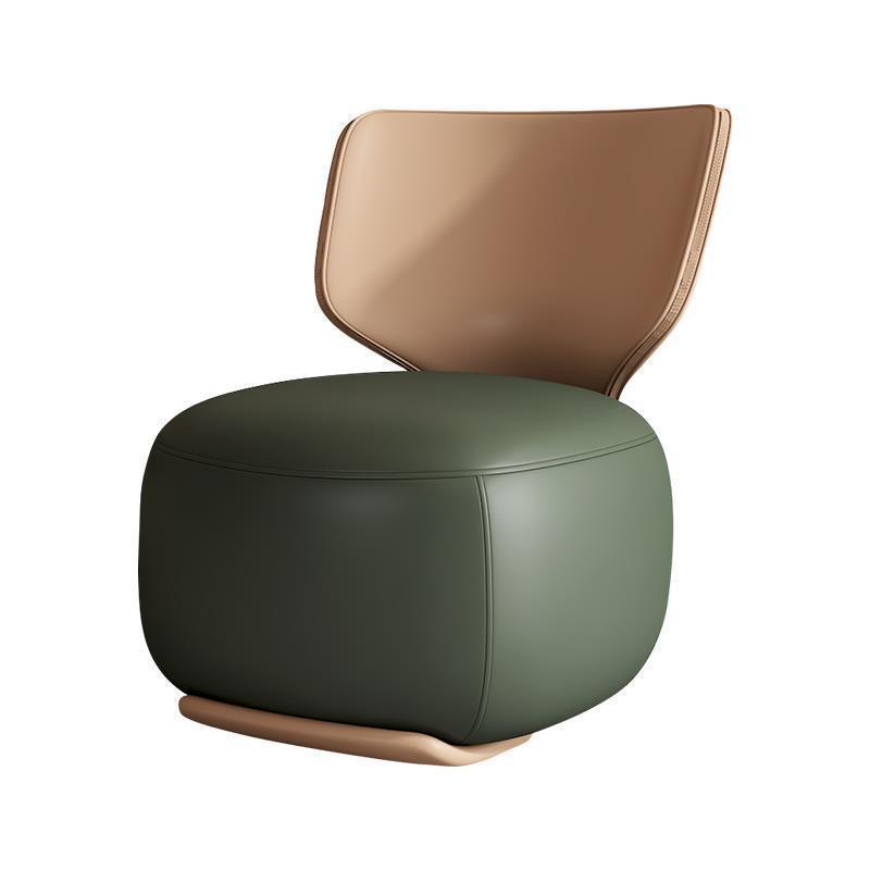 Log Light Luxury First Class Cabin Lounge Sofa Chair Nordic Living Room Fabric Low Stool Balcony Leisure Armchair 2024 New