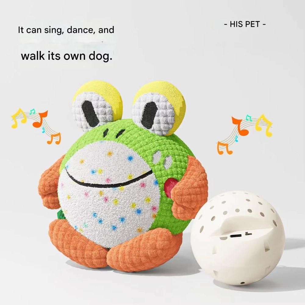 Animal Shaped Moving Dog Ball Durable Chew Dog Chew Teether Interactive Teasing Ball  Chew Training