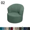 Swivel Barrel Chair Cover All-inclusive Accent Chair Cover Living Room Office Modern Simple Swivel Bucket Arm Chair Cover