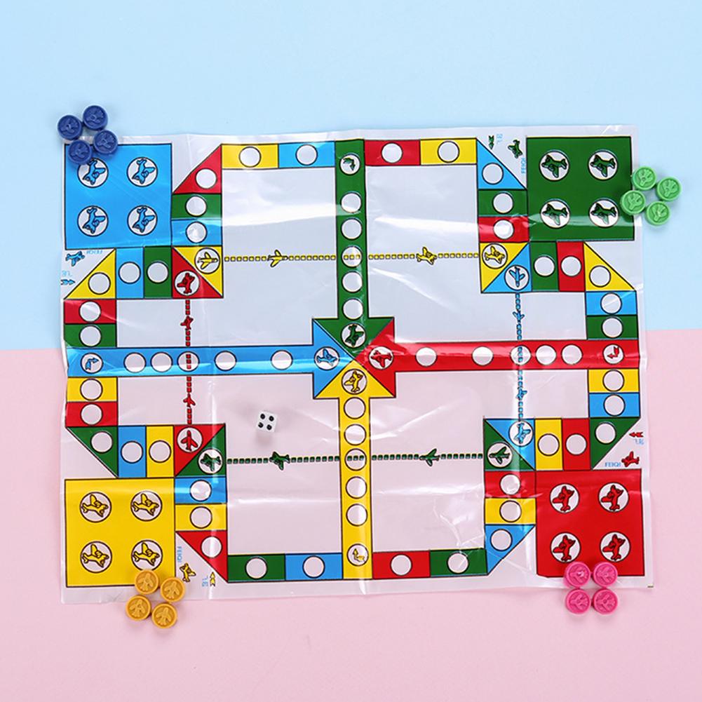 Mini Board Game Flight Chess Set Kids Birthday Party Development Funny Intellectual Earily Boy L1F4