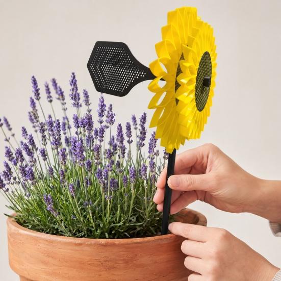 Sunflower Wind Spinner, Garden Stake Wind Catcher, Wind Driven Sunflower Spinner, Outdoor Decoration for Lawn Yard Patio