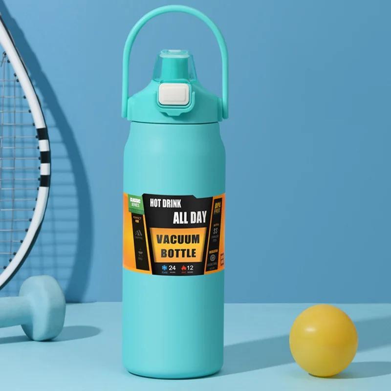 

1500 мл термобутылка из нержавеющей стали, портативный термос, большая емкость, термобутылка для воды, стакан-термос, уличные термосы 1500ml