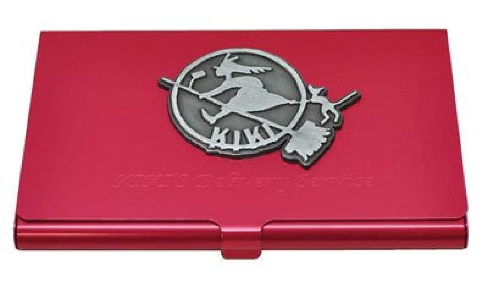Studio Ghibli Kiki's Delivery Service Kiki Sign Metal Card Case Magenta