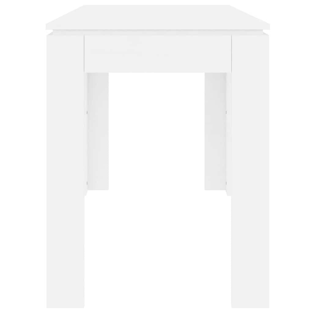 Dining Table White 120 x 60 x 76 cm Particleboard