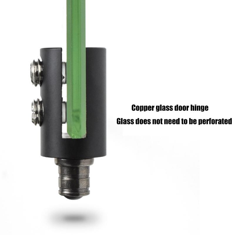 2pcs Cylindrical Designs Glass Hinges Accessory for Home and Commercial Use Smooth Operations and Sturdy Materials