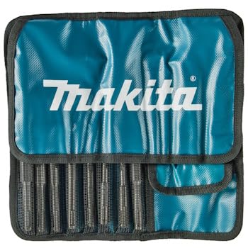 Makita Hammer Drill Bit Set SDS PLUS Chisel 13 Pieces with Soft Case for Concrete D-53659