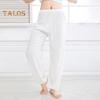 Unisex Bloomers Mid-rise Elastic Waist Casual Loose Leg Pants Solid Color Sporty Style Lightweight Trousers Versatile Wear