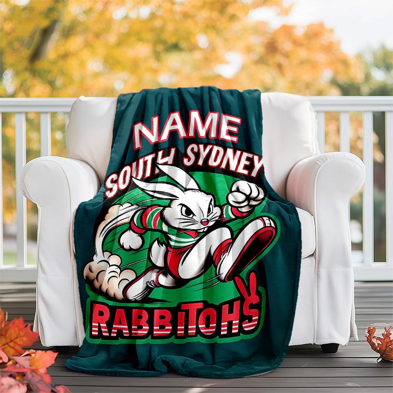 Customizable Football Throw Blanket – Personalized Name, All-Season Cozy Snug Blanket, Machine Washable, Personalized Blanket