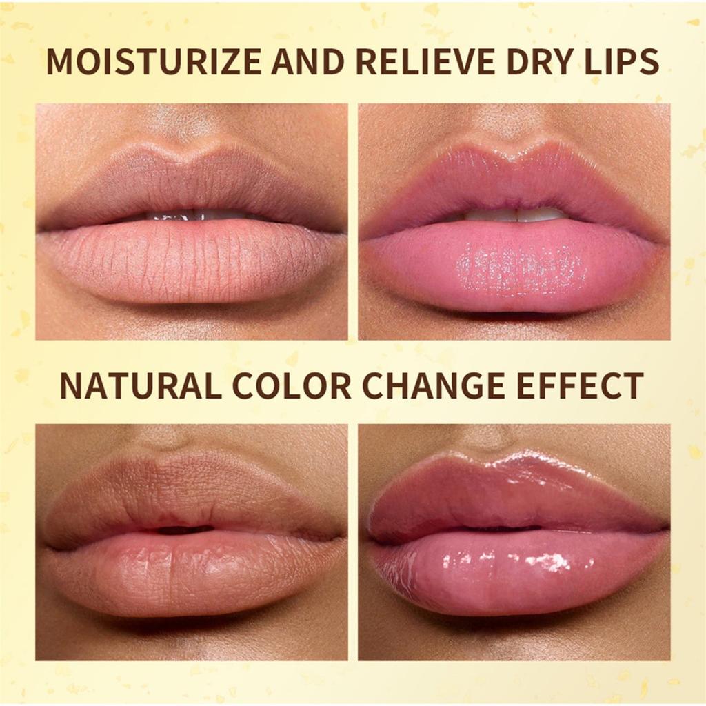 Szminka zmieniająca kolor Nawilżająca i długotrwała Nawilżająca Modna Błyszcząca Szminka zmieniająca kolor z Złotą Folią