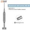 AMAOE AD-2D AD-3D Aluminum Drill Screwdriver for Mobile Phone Repair with S2 Alloy Head High Precision  Maintenance Bolt Driver