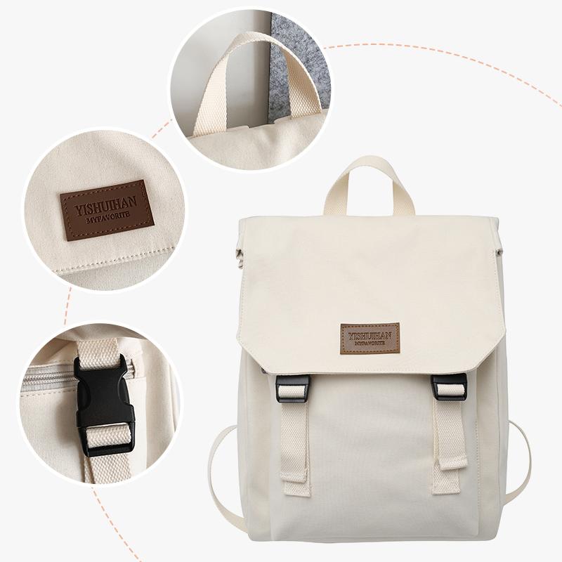 Large Capacity Canvas Schoolbag Female University Student High School Girl New Backpack