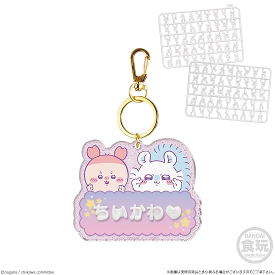 Bandai Chiikawa Pachi Pachi Deco Name, 12-Piece Box (Candy Toy/Gum)