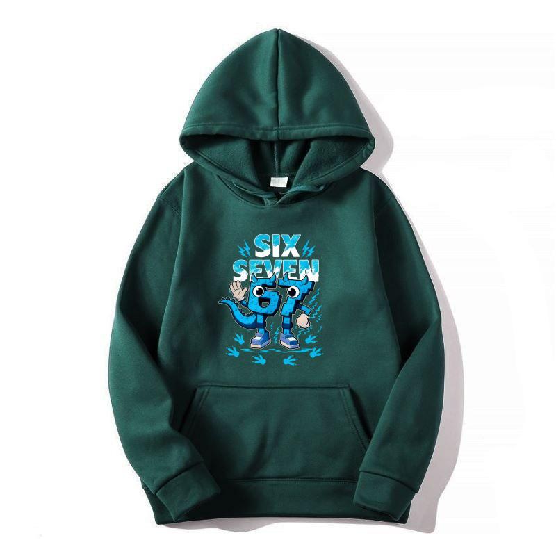2025 Kids' Hooded Sweatshirt - New European & American Style, No. 67 Pattern, Autumn/Winter Fleece