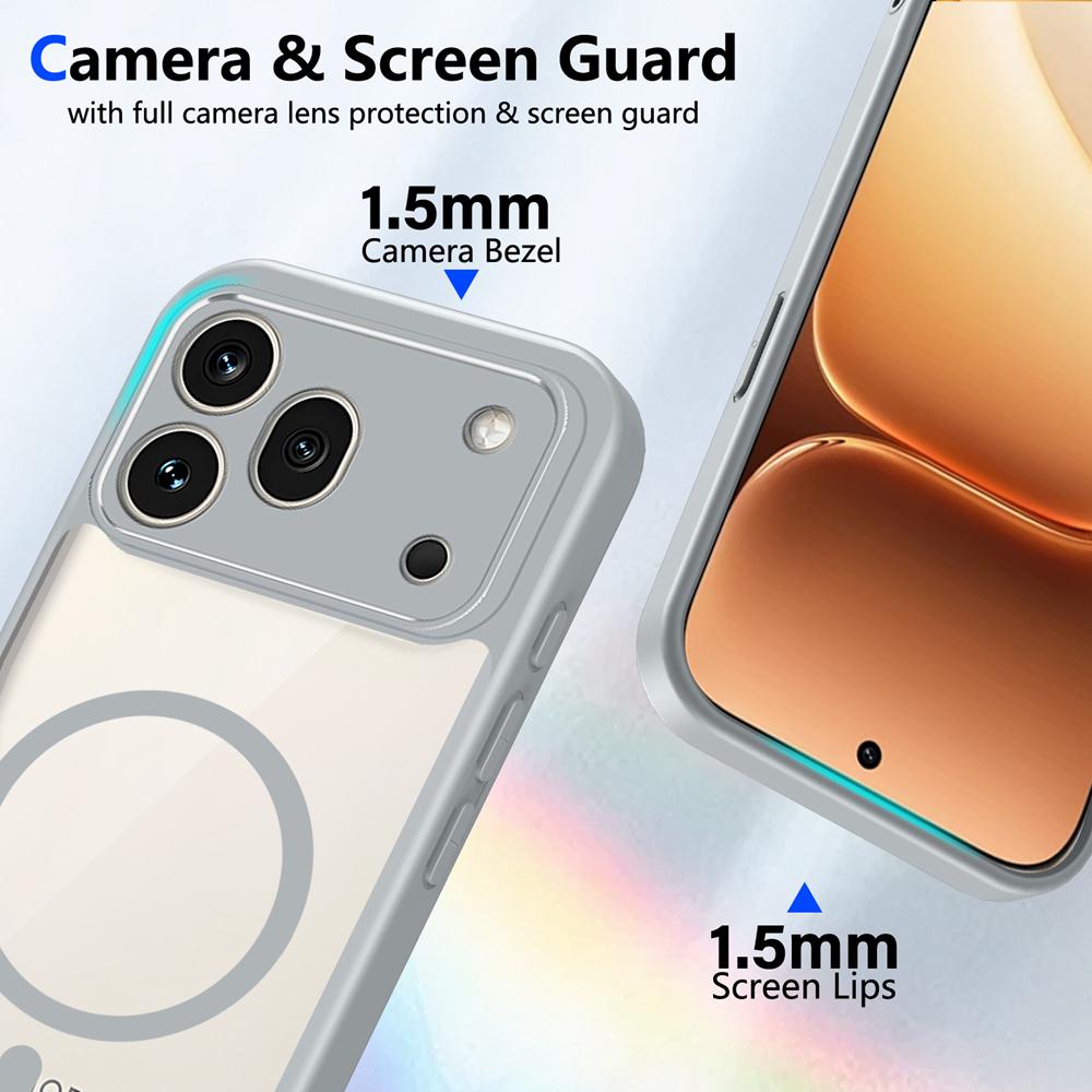 Simple Ultra Slim Transparent PC+TPU Case for Honor 600 Pro 400 Pro X9D X8D X8C X7D X7C X6D X6C Magnetic Anti-drop Protect Cover