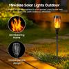 8PCS Solar Flickering Flame Light - Warm, Decorative Analog Flame Light Garden | Flickering Flame Effects | Durable Plastic, LED Light