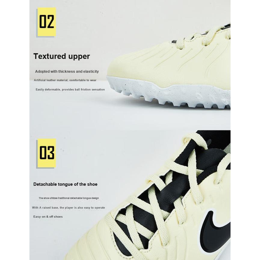 Nike Tiempo Legend 10 Club TF GS Mad Ready Pack Scarpe da Ginnastica per Bambini Crema Limonata Nero DV4355-700