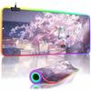 Sakura Scenery Moon Mousepad HD Printing Computer Gamers Desk Mat Locking Edge Non-slip Mouse Pad XXL Keyboard PC Desk Pads