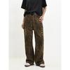 Leopard Print Straight Leg Loose Fit Denim Jeans For Men And Women