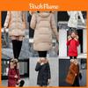 Women Slim Colorful Fur Collar Hooded Coat Jacket Parka Outwear For Ultimate Winter Warmth