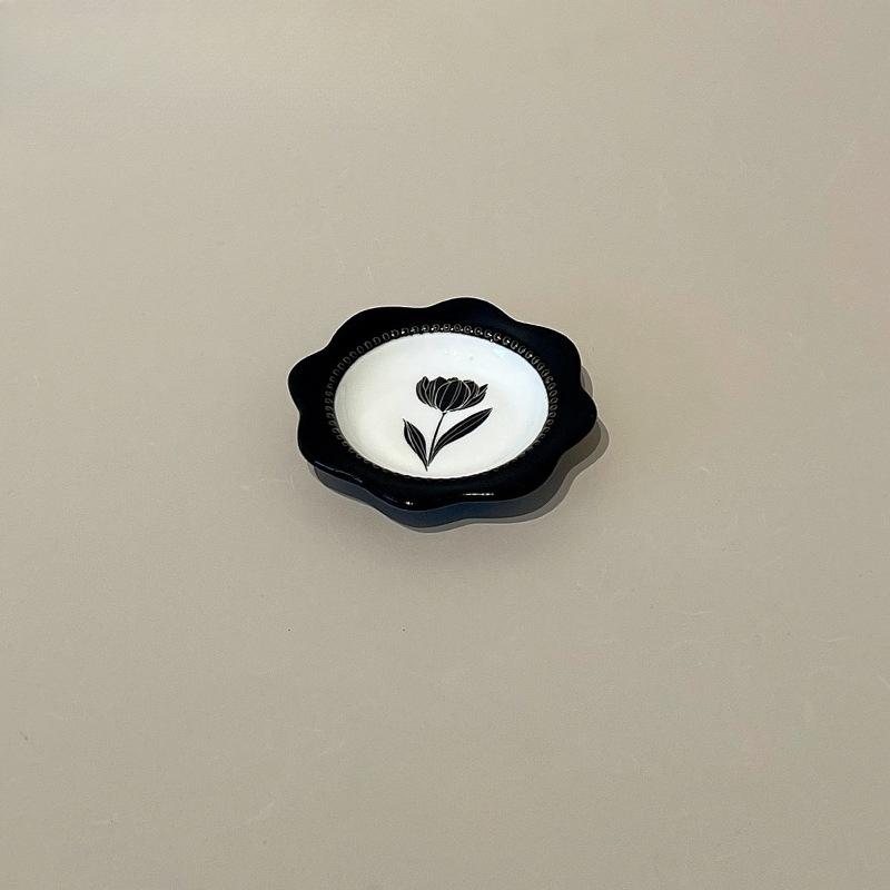 

Винтажный керамический набор столовой посуды «Тюльпан» 2025 Новые ретро миски тарелки блюда столовая посуда