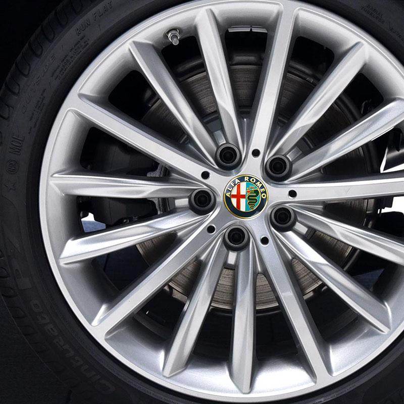 Für Alfa Romeo 4 Stück Auto Radnabenkappen Abdeckung Für Alfa Romeo Giulia Stelvio Giulietta 156 159 147 Mito Tonale Brera Disco