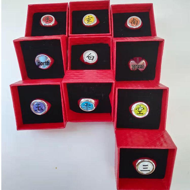 Naruto Akatsuki Itachi Ring - Popular Anime Merchandise, Boxed Single Character Ring