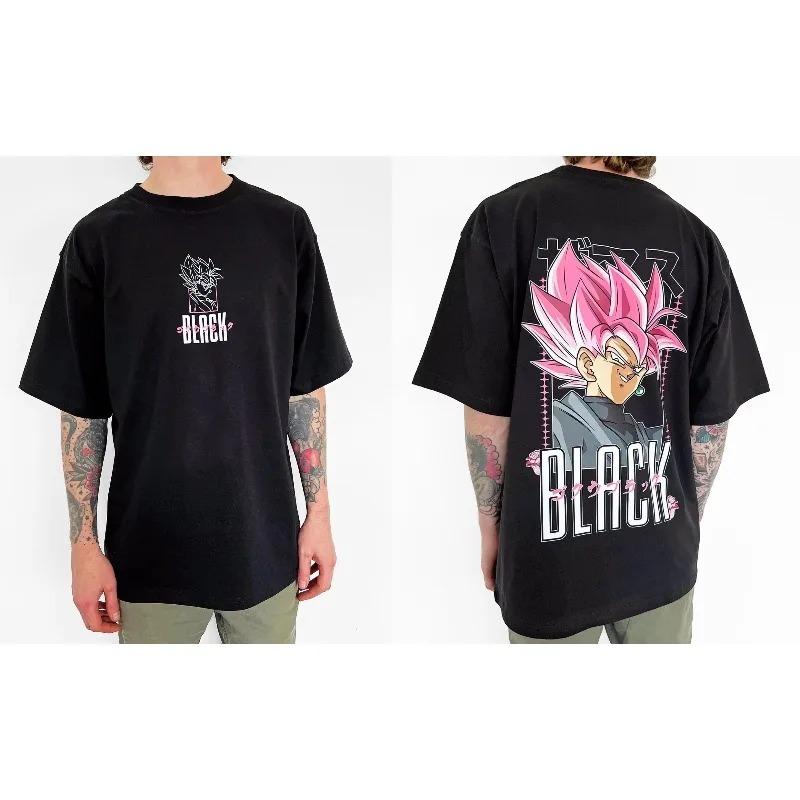 Dragon Ball Z Son Gohan Super Saiyan Double-Sided Print Japanese Kanji Lightning Effect Vintage Retro 90s Bootleg Style Anime Oversized Graphic