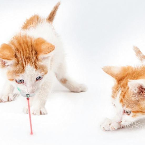 Yousheng 1/2Pcs Cat Collar Rechargeable Lasers Toy Automatic Hands-Free Interactive Lasers Game Toy Auto Power Saving Washable Strap Adjustable Collar