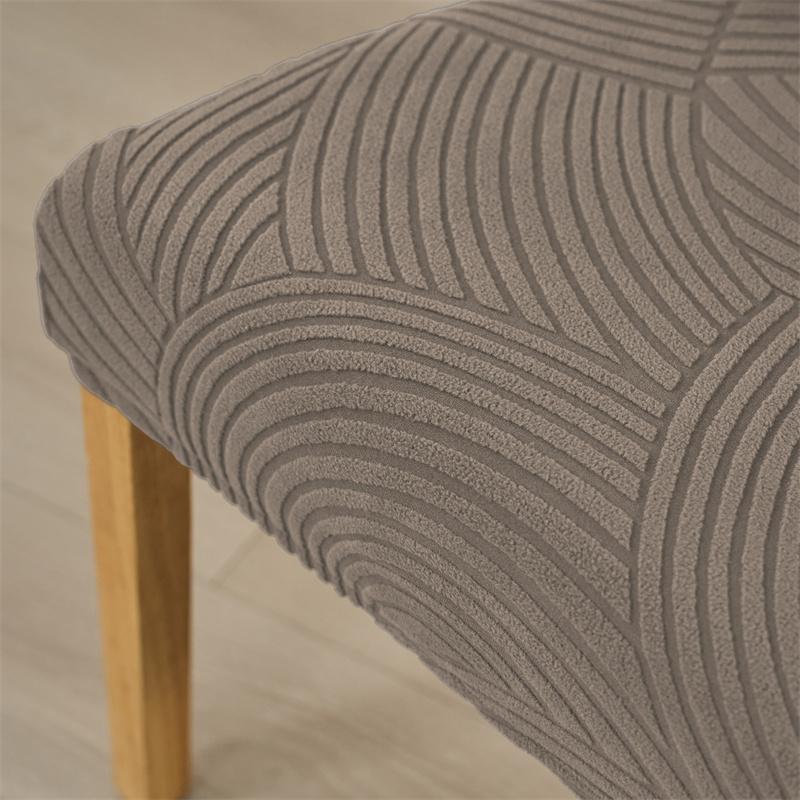 1PC Jacquard Dining Chair Covers All-inclusive Home Decor Dust-proof Chair Seat Cover Protective Case for Home Wedding Banquet