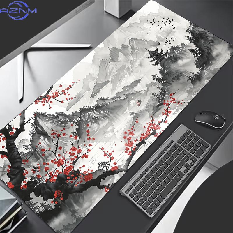 Mouse Pad Sakura Moon Nou HD Mare pentru Computer Birou Joc Masă Covorașe XXL Cauciuc Anti-alunecare Tastatură Gaming Mousepad-uri Paduri Lungi pentru Birou