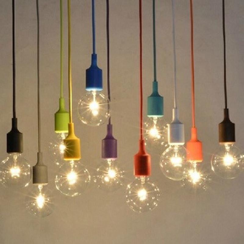 Silicone Pendant Led Light Socket Control Vintage Chandelier Supplies Decoration