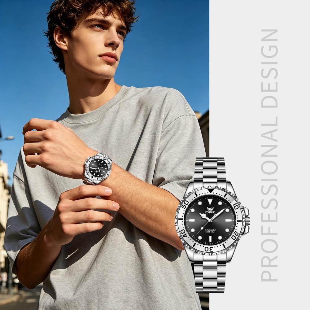 OPK 6104 Luxury Brand Automatic Watch for Man Luminous Waterproof Classic Business Mechanical Man Wristwatch