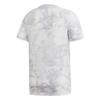 adidas Bequemes feuchtigkeitsableitendes Rundhals-Kurzarm-T-Shirt Herren Oberteile Weiß DP3124