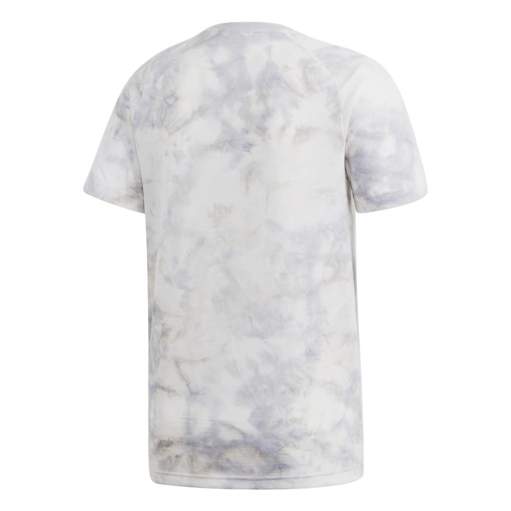 adidas Bequemes feuchtigkeitsableitendes Rundhals-Kurzarm-T-Shirt Herren Oberteile Weiß DP3124