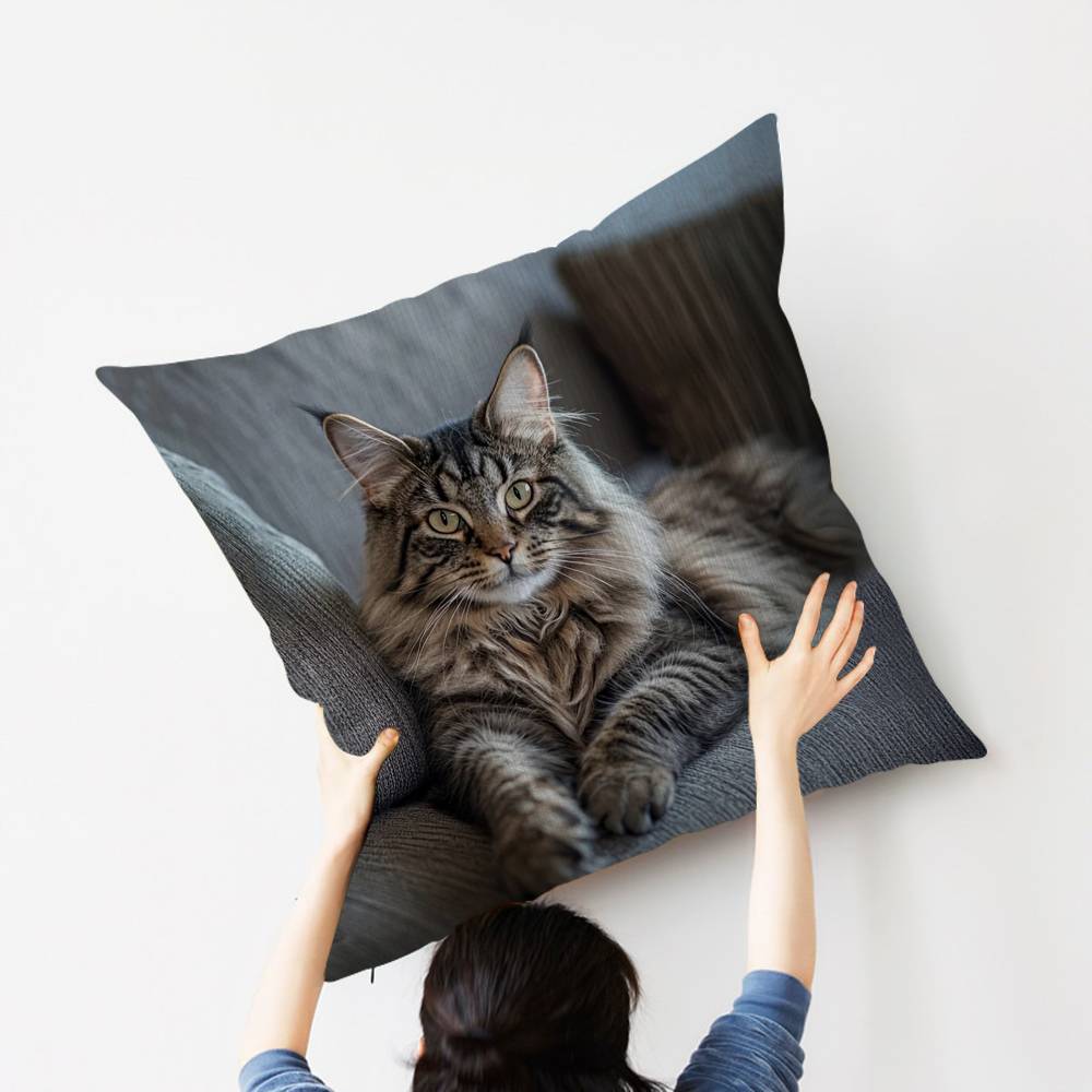 Cat Cute Kitten Stitch Lucky Dragon pillow cover sofa cushion cover home room decoration children gift
