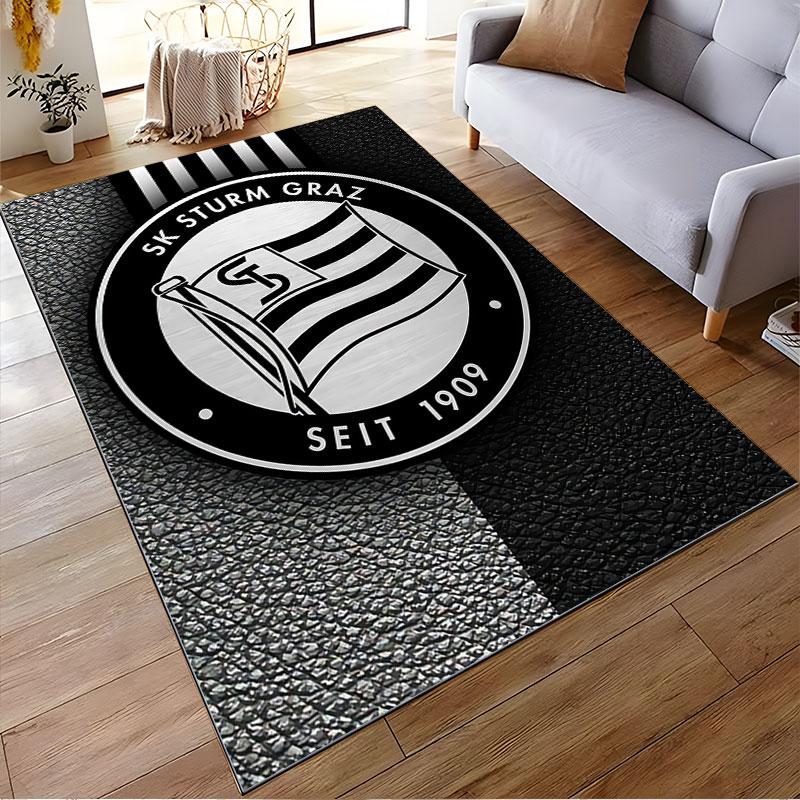 SK Sturm Graz Logo Carpet suitable as a non-slip mat for the living room or bedroom sofa