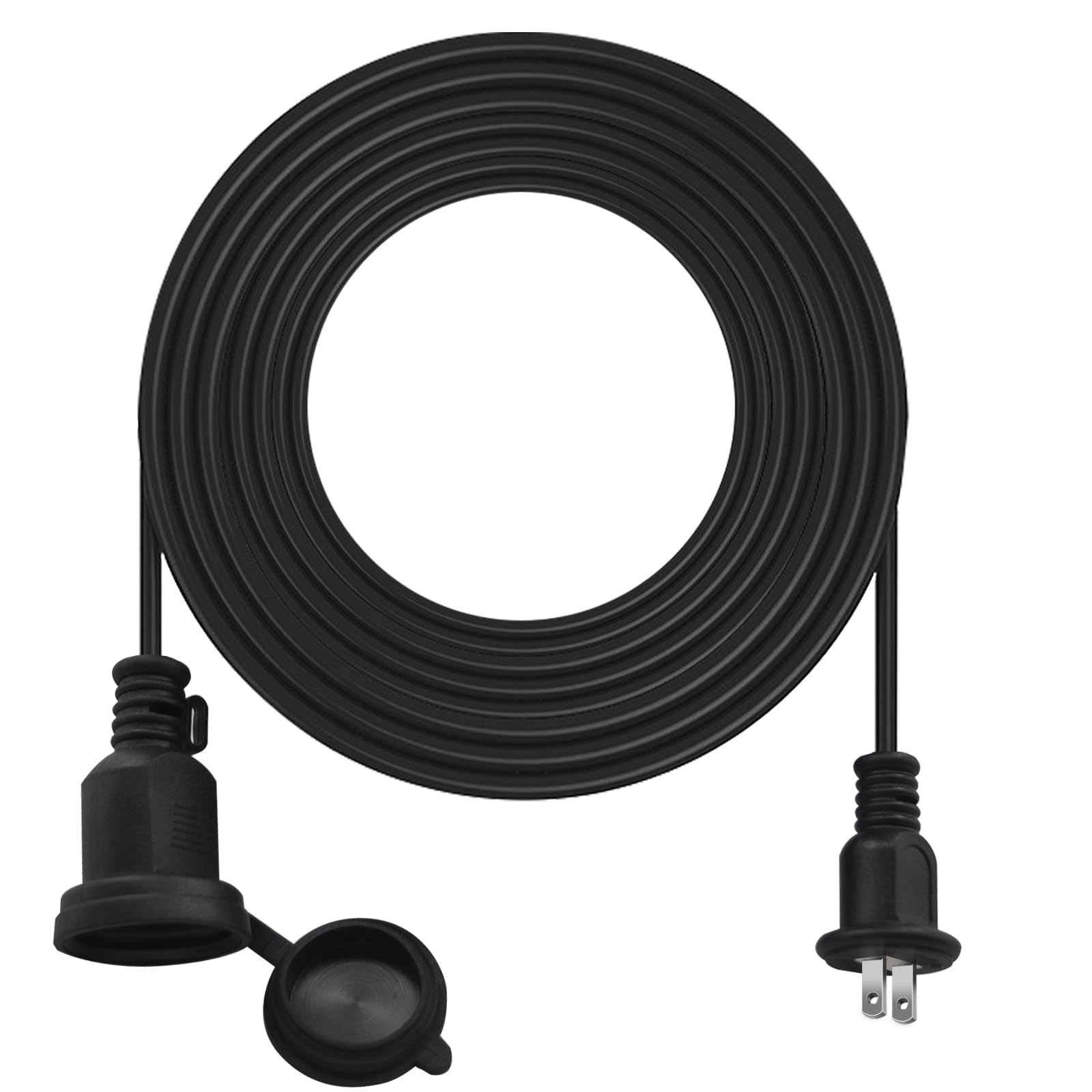 

SUCCUL VCT2x0.75mm² Outdoor Extension Cord, 10M, 12A, 1200W, Waterproof, with Outlet Joint and Rainproof Cap (10M Rainproof Extension Cord)