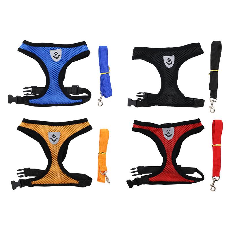 Outdoor Vest-Style Dog Walking Harness and Leash Set