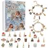 Advent Calendar Gifts, DIY Bracelet Making Kit For For Kids Adult, 24-Days Christmas Countdown Calendar Jewelry Gifts