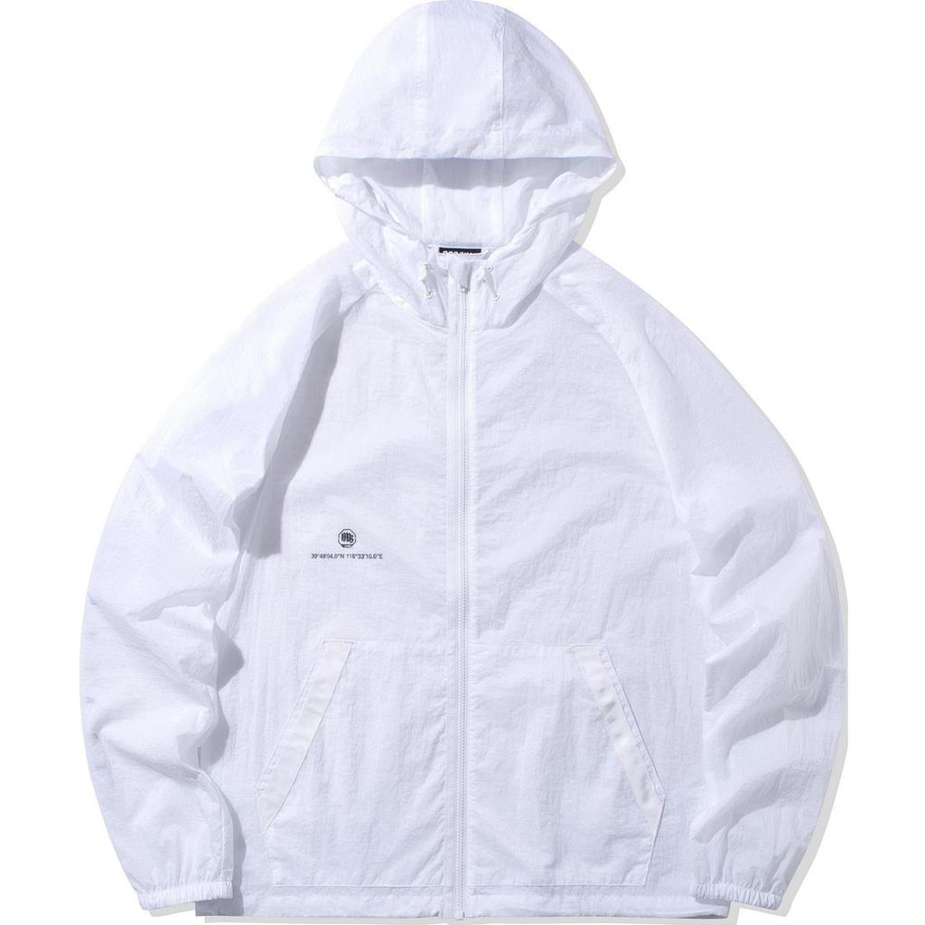 Li Ning Basketball Series Solid Color Zip-Up Hooded Comfortable Breathable Versatile Sports Jacket Women jackets Standard-White AFDQ156-6