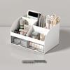 Transparent Desktop Organizer with Small Drawers - Ideal for Office, Study, and Stationery Storage