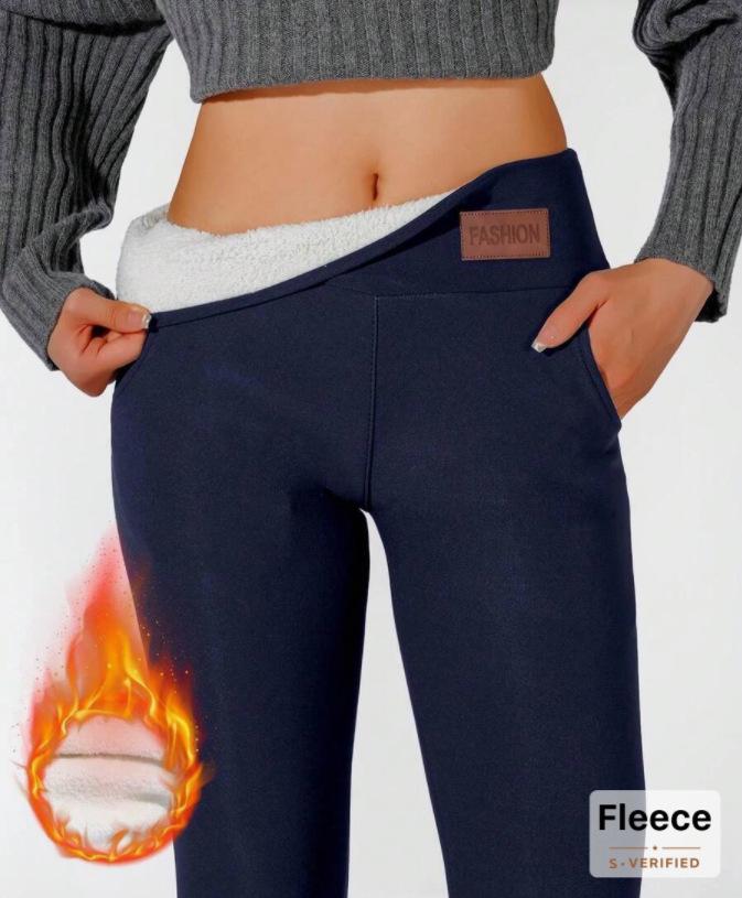 Übergröße Samtgefütterte Warme Leggings - Herbst/Winter Verdicktes Lammfell