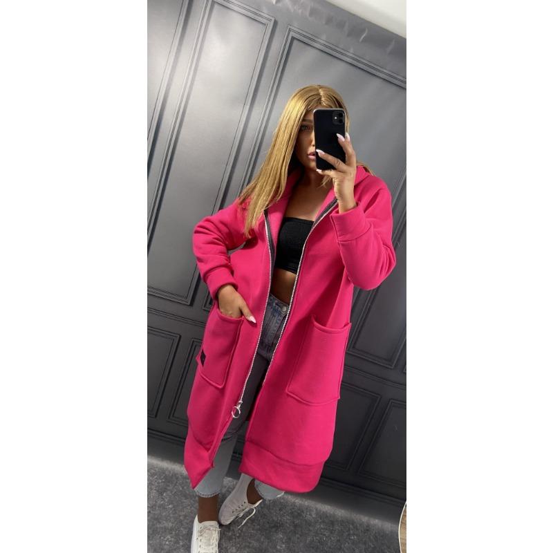 

DAFIFY Женская мода Повседневные однотонные с принтом Осенне-зимние куртки и пальто с длинным рукавом и капюшоном XXXXXL розы красного