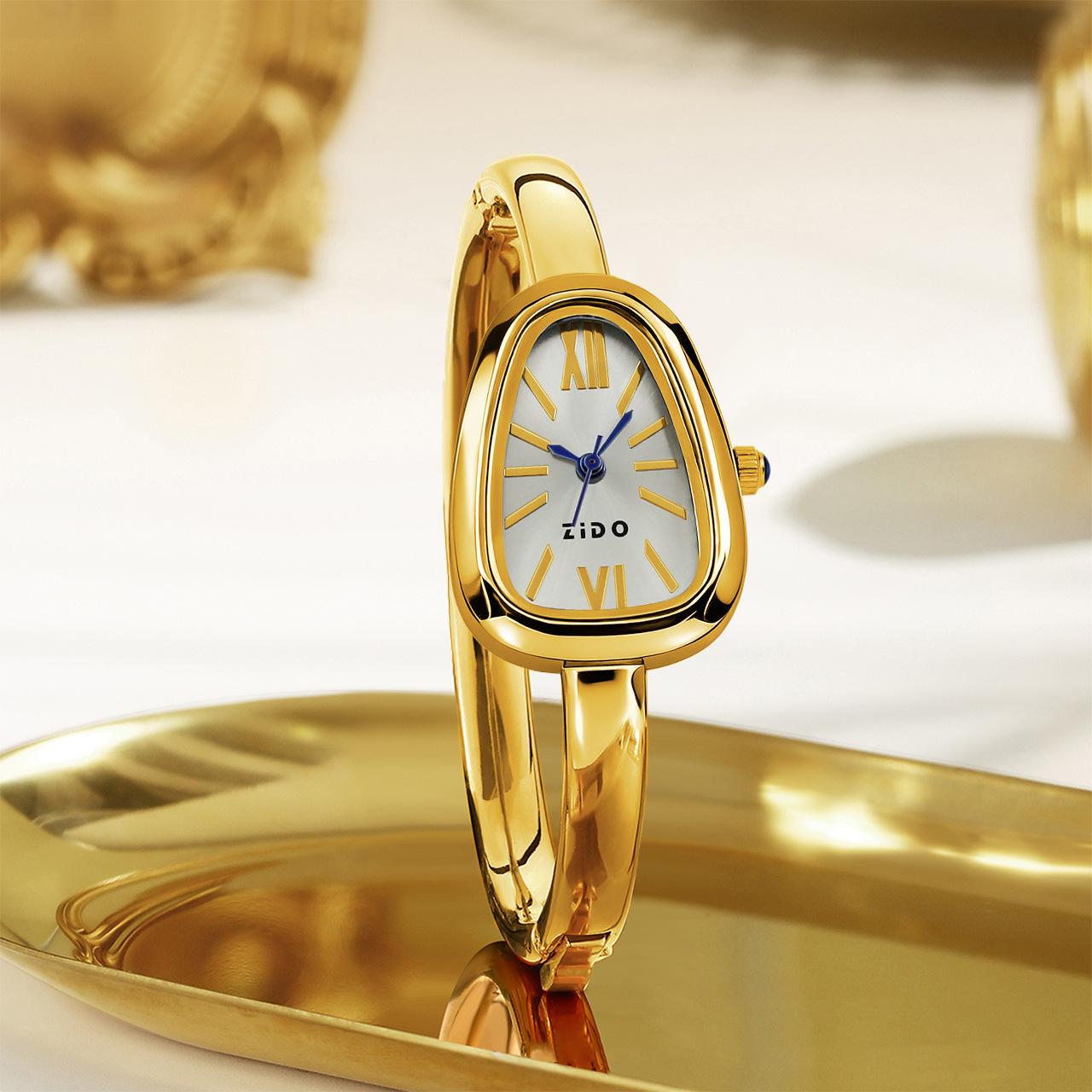 Watch Women S Fashion Quartz Watch Light Luxury Premium Niche Design Oval Bracelet Watch Naked watch
