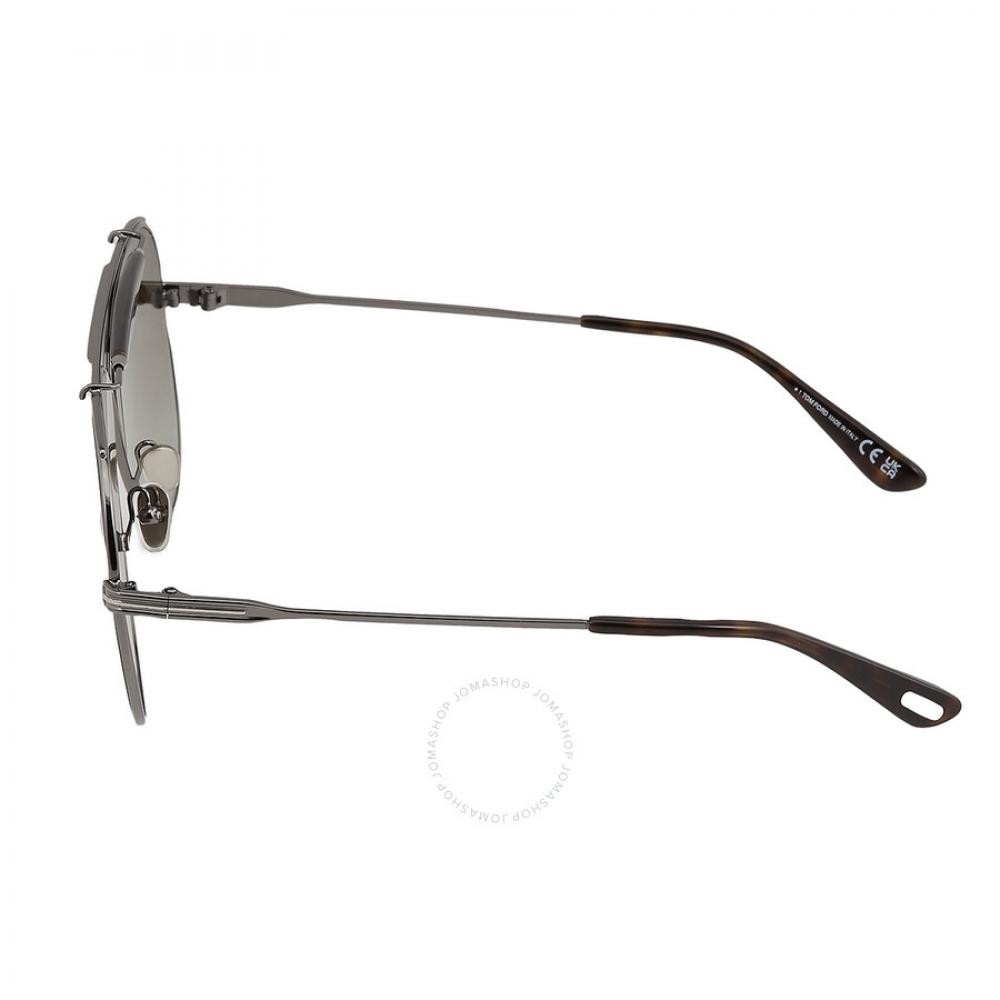 Tom Ford Holden Brown Gradient Pilot Unisex Sunglasses Ft0818 08g 60
