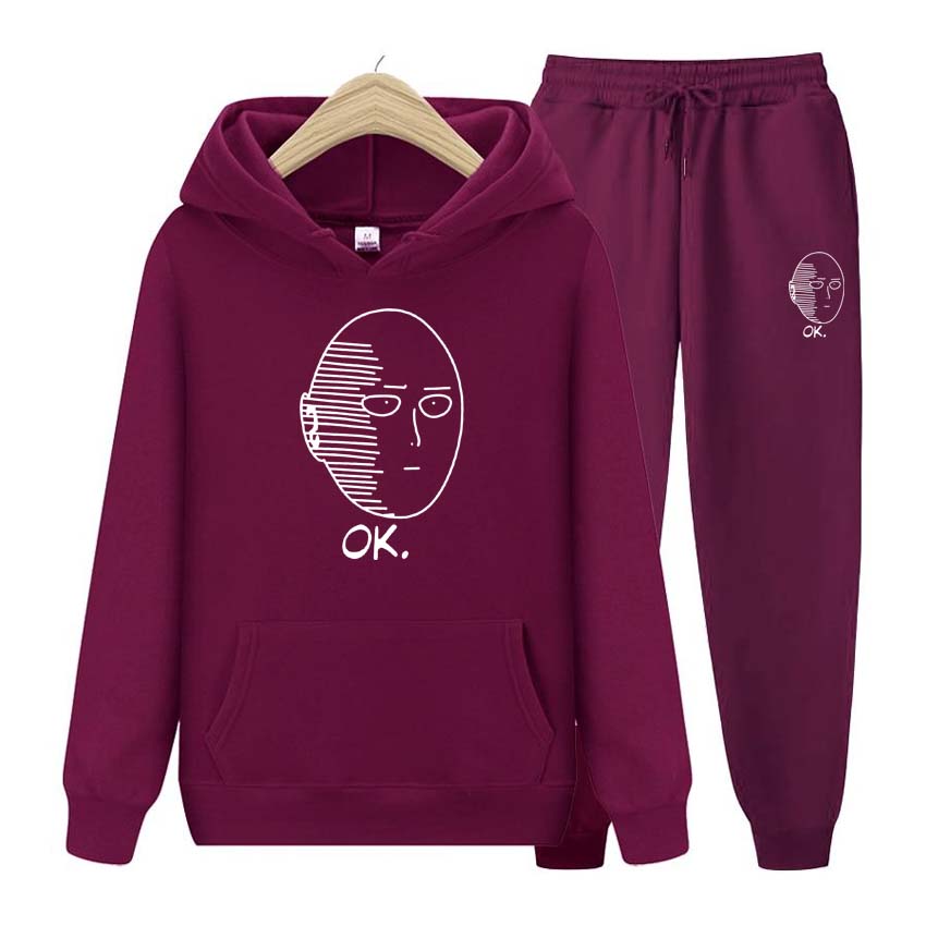Autumn Winter Couple Suit Jogging Fashion  Men Womens Hoodies Tracksuits Jogger Pants thick Warm Clothes Men