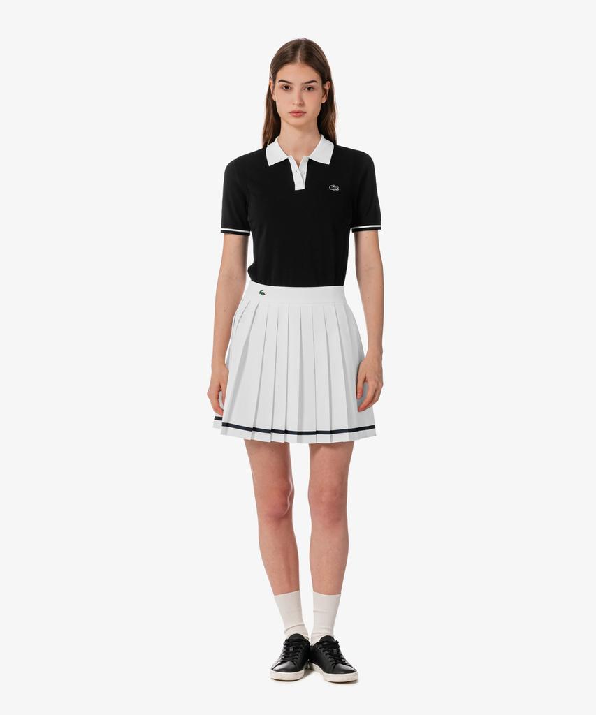 LACOSTE Women'S Tennis Tape Tipping Skirt Jf231E-56G 70V