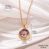 Oil Painting Chinese Style Necklace Fairy Luxury Choker Temperament Pearl Flower Necklace  Women
