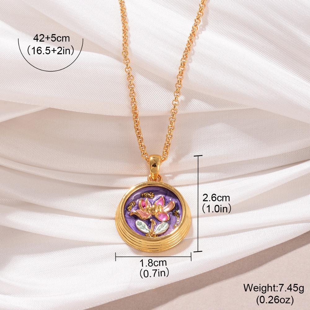 Oil Painting Chinese Style Necklace Fairy Luxury Choker Temperament Pearl Flower Necklace  Women