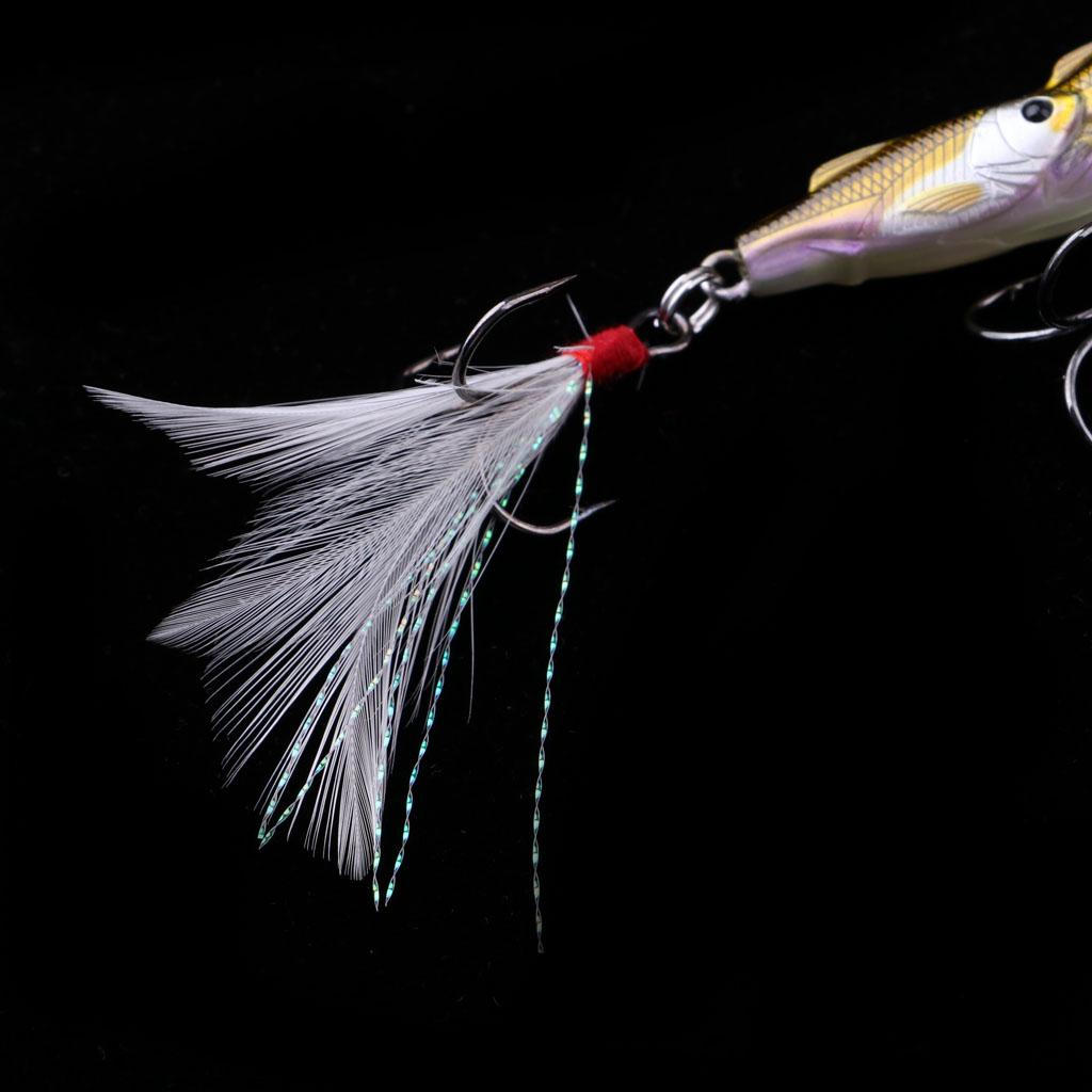 Fishing Crankbait Minnow Trolling Bass Pike 11.5cm Tackle 5 Colors